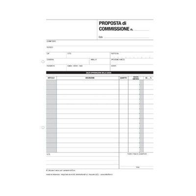 COPIA COMMISSIONE 3 COPIE 15X21 DA 10